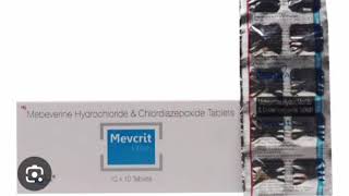 Mevcrit Tablets Mebeverine Hydrochloride amp Chlordiazepoxide Tablets [upl. by Urbanus698]