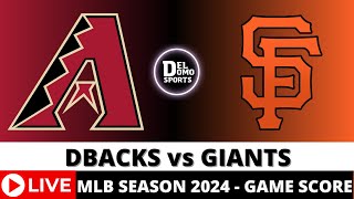 ARIZONA DIAMONDBACKS VS SAN FRANCISCO GIANTS LIVE ⚾️ MLB Game Score Radio PlaybyPlay SEP 4 2024 [upl. by Bryan]