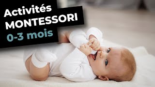 MONTESSORI à la maison  activités pour nouveauné [upl. by Swetiana]