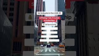 Schools in the USA Offering Fully Funded Scholarships for International Students  study in USA [upl. by Adilen88]