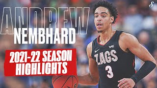 Andrew Nembhard 202122 Gonzaga Season Highlights  118 PPG 58 APG 452 FG [upl. by Ashford]