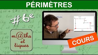 LE COURS  Périmètres  Sixième [upl. by Lewak382]