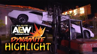 INNER CIRCLE DESTROY THE PINNACLES LIMO  AEW DYNAMITE HIGHLIGHT JUNE 11TH 2021 SPOILERS [upl. by Toby]