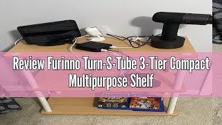 Review Furinno TurnSTube 3Tier Compact Multipurpose Shelf Display Rack with Square Tube BlackGr [upl. by Arit]