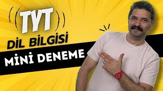 TYT  DİL BİLGİSİ  MİNİ DENEME  RÜŞTÜ HOCA [upl. by Roshan]