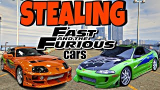 Stealing All quotFAST and FURIOUSquot cars from Car dealership in GTA 5 Part 1 [upl. by Eenehs877]