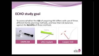 Hormonal Contraception and HIV Risk Understanding the ECHO Trial [upl. by Attenor]