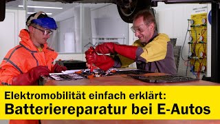 Batteriereparatur bei Elektroautos  ÖAMTC [upl. by Attenod767]