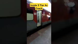 Inside 3 Tier AC Coach  3rd AC Coach  Rajdhani Express  Indian Railway IRCTC shorts ytshorts [upl. by Batty]