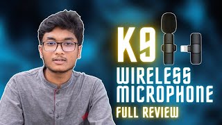 Wireless microphone under 1000 Taka K9 Wireless microphone full review [upl. by Ettenej]