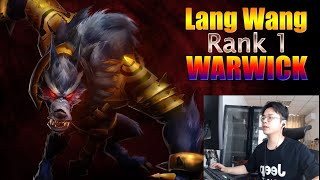 RANK 1 WARWICK  LANG WANG RENGAR VS KSANTE [upl. by Aryajay526]