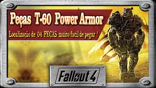 Fallout 4  Localização de 04 Peças da Power Armor T60 [upl. by Airdnahc]