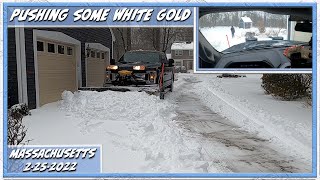 Plowing 8 Inches Of Snow  Vlog 4  2252022  Got To Keep Moving [upl. by Eicnarf]