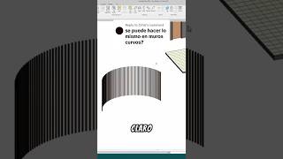 Cómo hacer un lambrin de madera curvo en Revit  Modelado Revit [upl. by Penni]