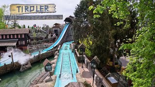 NEW 2024 Tiroler Wildwasserbahn  4K Front Seat POV  Europa Park  Tirol Log Flume 2024 [upl. by Naeloj39]