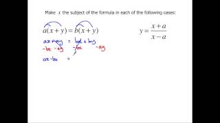 Level 2 Further Maths GCSE  Rearranging formulae [upl. by Sihtnyc]