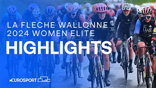 WHAT A VICTORY 🏆  2024 La Flèche Wallonne Women Elite Race Highlights  Eurosport Cycling [upl. by Aihtibat]