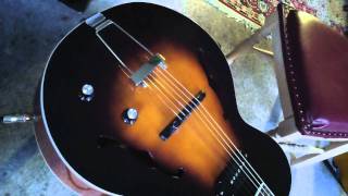 Loar LH309 ES150 style Modified by 1929 Pickguards with CC Pickup Demo [upl. by Enner489]