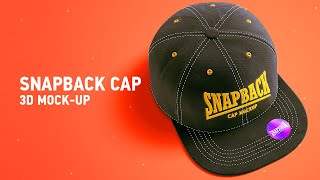 Snapback Cap 3d Mockup Video Tutorial [upl. by Kordula343]