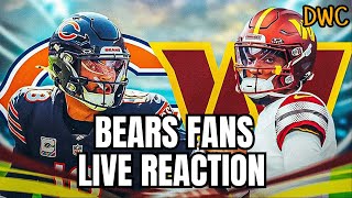 Bears Fans LIVE Reaction to Bears vs Commanders Week 8 Game [upl. by Melosa]