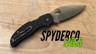 Spyderco Sage 5 Review [upl. by Towny]