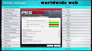 Best PES 2018 Optimum settings for low end PC Lag Fix [upl. by Lisle546]