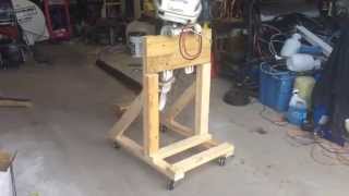 How To Build a Boat Outboard Engine Stand DIY Cart [upl. by Muhammad463]