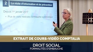 Les Formalités dembauche  Extrait cours vidéo COMPTALIA [upl. by Sisto]