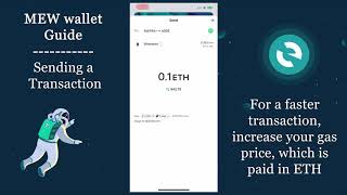 MEW wallet 101  Send a Transaction [upl. by Alduino]