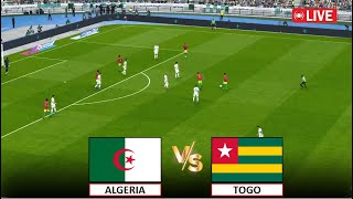 🔴مباشر الجزائر ضد توغو I تصفيات كأس الأمم الأفريقية I مباراة كاملة بث مباشر Algeria vs Togo [upl. by Klepac]