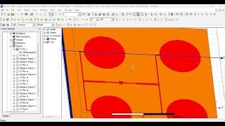 2x2 circular shape patch array antenna working 24GHz using ansys HFSS electronics desktop [upl. by An]