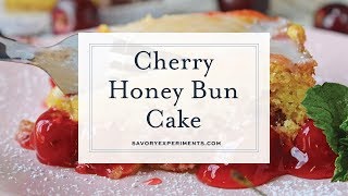 Cherry Honey Bun Cake [upl. by Melisenda687]