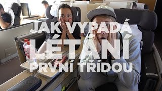 Jak vypadá letání první třídou z LA do Prahy   VLOG [upl. by Afton]