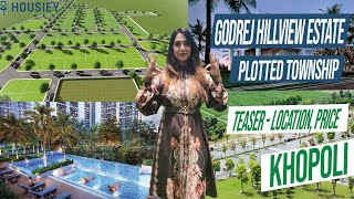 Godrej Khopoli Plots  Godrej Hillview Estate  Teaser  Location Price  Plots Near Imagica [upl. by Ghassan]