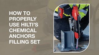 Hilti Filling Set with Chemical Anchors  Installation Guide [upl. by Naibaf269]