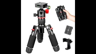 Koolehaoda Mini TripodTabletop Camera Tripod TMQ255S） [upl. by Anailuy244]