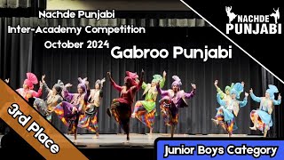 Gabroo Punjabi l 3rd  Junior Boys l 5th Nachde Punjabi InterAcademy Competition  October 2024 [upl. by Elimay621]