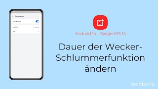 Dauer der WeckerSchlummerfunktion ändern  OnePlus Android 14  OxygenOS 14 [upl. by Aivilo]