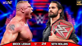 Brock Lesnar vs Seth Rollins Raw highlights  Wwe Power Match Fight 💪💪 [upl. by Schlicher]