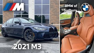 2021 BMW M3 Competition  Tanzanite BlueTartufo Merino Leather  Video Walkaround [upl. by Eudoca438]