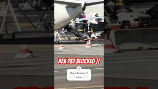 REX 737 Blocked at Sydney Airport shorts [upl. by Yumuk167]