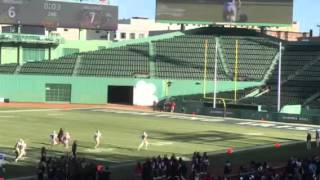 Needham pick6 vs Wellesley High at Thanksgiving football game at Fenway Park [upl. by Eastman]