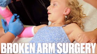 FINDING OUT IF OUR DAUGHTER NEEDS SURGERY ON HER ARM BROKEN IN TWO PLACES  GETTING CAST PUT ON [upl. by Arym245]