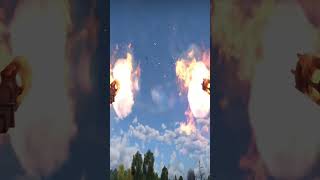 Jet destroyed by 30mm machine GunGepard 1A2 German SPAA shot down IL28Realistic sound usedgepard [upl. by Gregson]