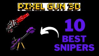 The 10 best SNIPERS for 3 cat spam in Pixel Gun 3d PC gamplay [upl. by Iadrahc]