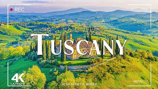 Tuscany 4K • Explore Rolling Hills Vineyards and Timeless Villages Of Italy • 4K VIDEO HD [upl. by Nal]