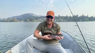 Fly fishing langford lake Victoria BC [upl. by Assiralk631]