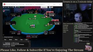 Staked Poker Player Plays Poker Tournaments  MicroLowMid Stakes [upl. by Siroval]