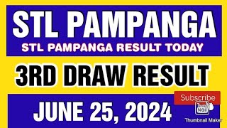 STL PAMPANGA RESULT TODAY 3RD DRAW JUNE 25 2024 8PM [upl. by Anna]