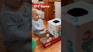 Baby Victor plays with balls and homemade cardboard box 👶😀🎾 [upl. by Hillery647]